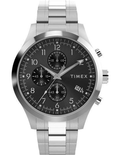 Dress Chronograph Watch 43mmin Stainless Steel