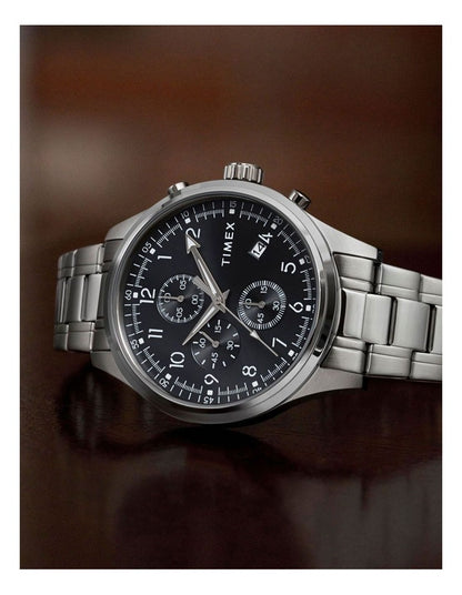 Dress Chronograph Watch 43mmin Stainless Steel