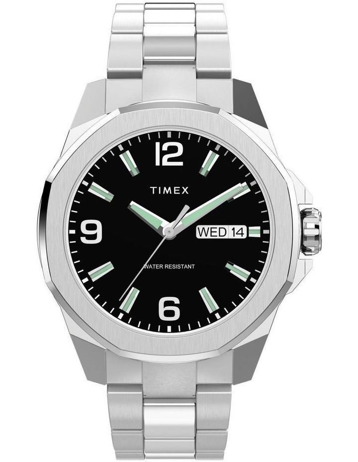 Essex Day And Date Watch 46mm in Stainless Steel