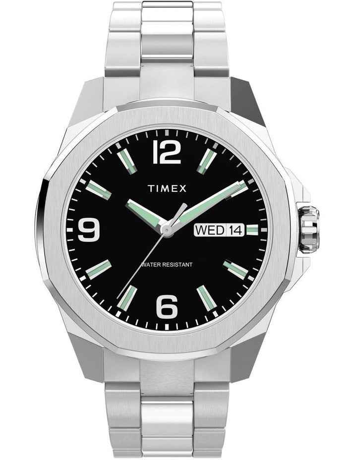 Essex Day And Date Watch 46mm in Stainless Steel