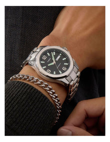 Essex Day And Date Watch 46mm in Stainless Steel