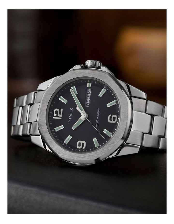 Essex Day And Date Watch 46mm in Stainless Steel