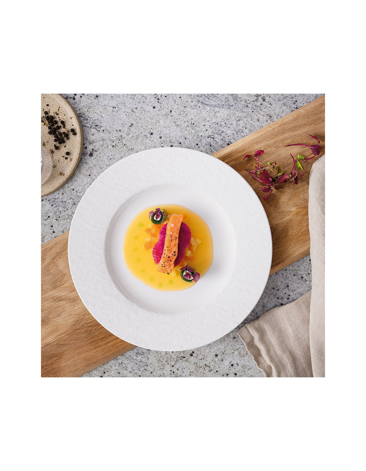 Manufacture Rock blanc Flat Plate 27cm