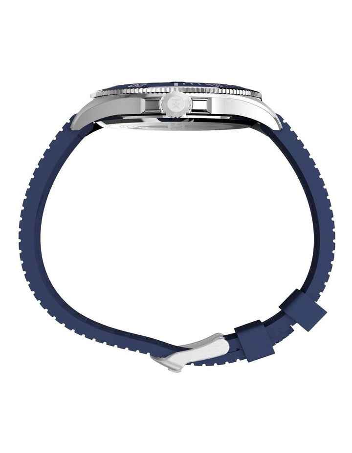 Harborside Coast Synthetic Rubber Strap Watch 44mm in Blue