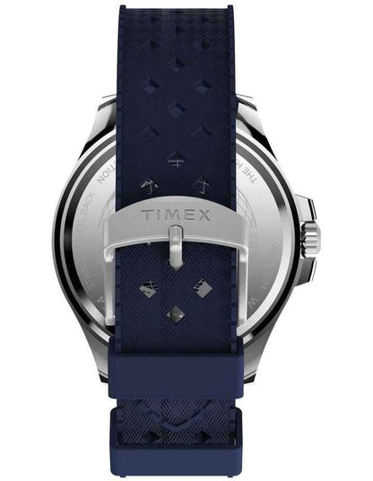 Harborside Coast Synthetic Rubber Strap Watch 44mm in Blue
