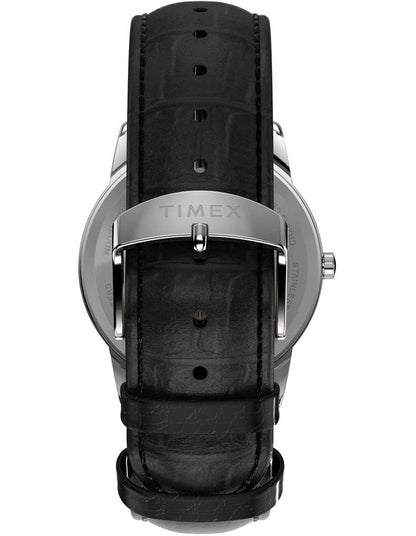 Easy Reader Leather Strap Watch35mm in Black
