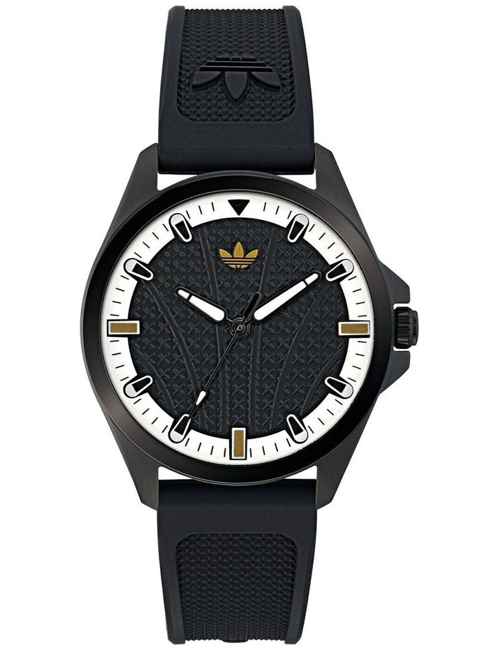 Originals Iconic One IP Steel Silicone Watch in Black