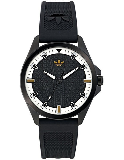 Originals Iconic One IP Steel Silicone Watch in Black