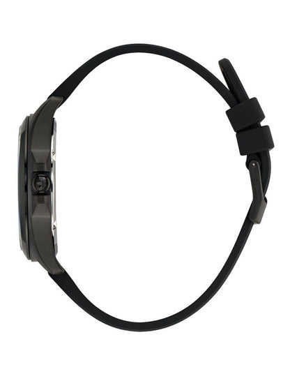 Originals Iconic One IP Steel Silicone Watch in Black