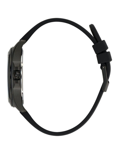 Originals Iconic One IP Steel Silicone Watch in Black