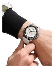 Originals Iconic One Steel Silicone Watch in White