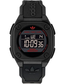 City Tech Four Resin Watch in Black