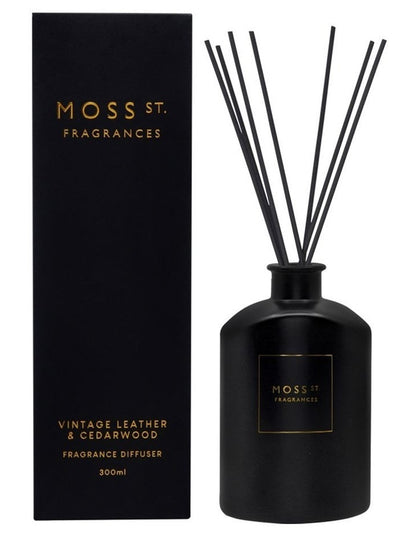 Vintage Leather & Cedarwood Large Diffuser 300ml