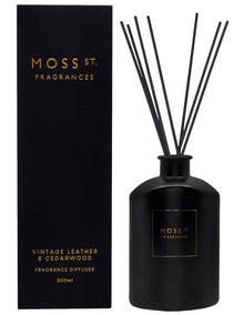 Vintage Leather & Cedarwood Large Diffuser 300ml