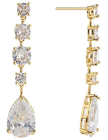 GJEC087M- Pear Drop Earrings in Gold