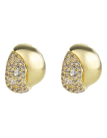 GJEC060M- Sphere Hoop in Gold