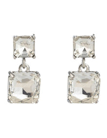 GJEC052M- Drop Earrings in Rhodium