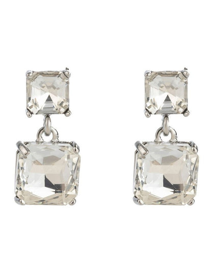 GJEC052M- Drop Earrings in Rhodium