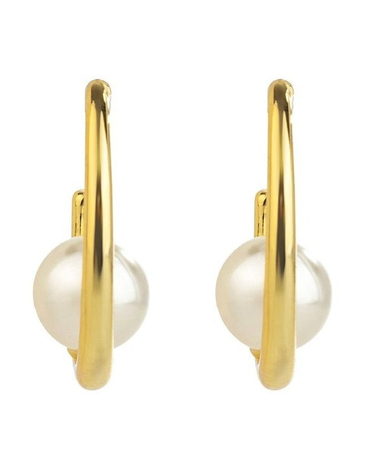 3/4 Hoops Earrings GJEC049M in Gold