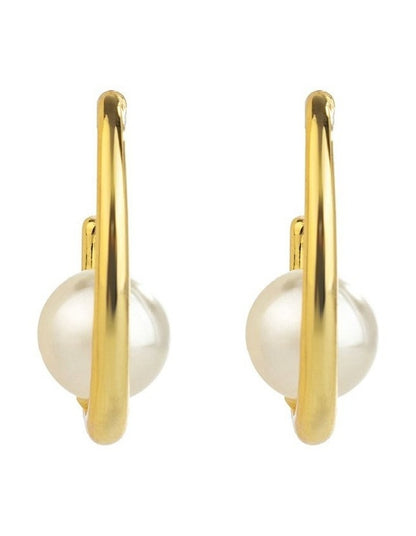 3/4 Hoops Earrings GJEC049M in Gold
