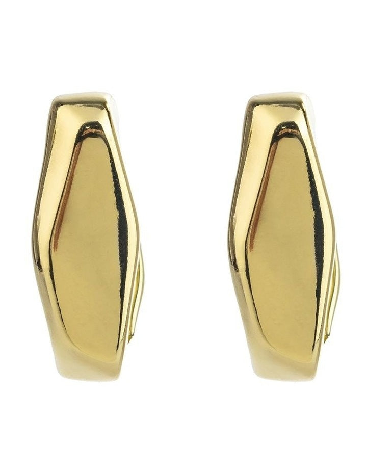 Rectangular 3/4 Hoop GJEC061M Earrings in Gold