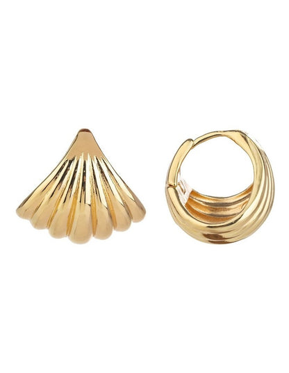 GJEC081M - Hoop Earrings in Gold