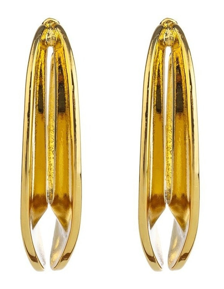 GJEC073M  Hoops Earrings in Gold