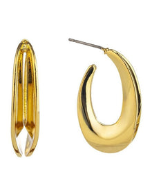 GJEC073M  Hoops Earrings in Gold