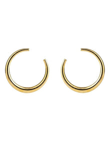 3/4 Hoops Earrings GJEC068M in Gold