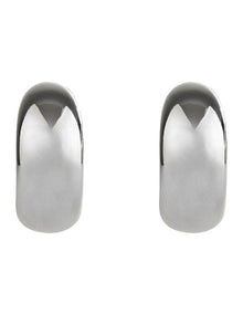 GJEC066M Half Hoops Earrings in Silver