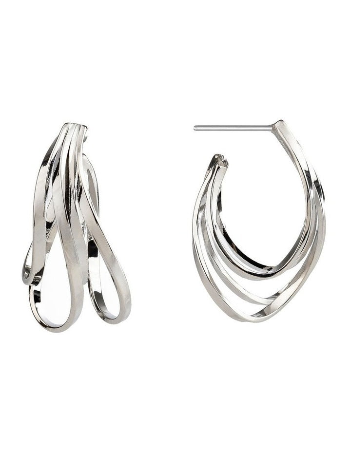 Hoops Earrings GJEC069M in Silver
