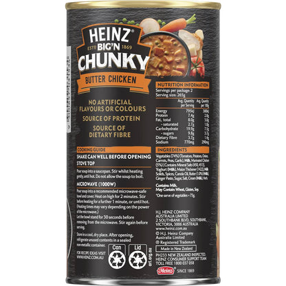 Heinz Big n Chunky Butter Chicken Soup Ready Meals 535g