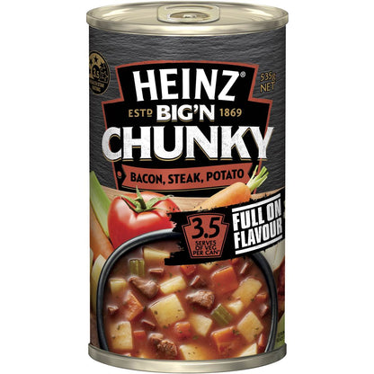 Heinz Big n Chunky Bacon, Steak, Potato Soup 535g