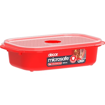 Decor Microsafe Easy Heat Oblong Container 900mL each