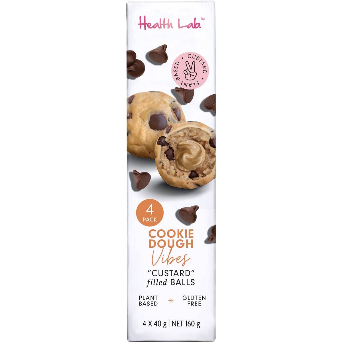 Health Lab Cookie Dough Vibes Custard Filled Balls 4 Pack