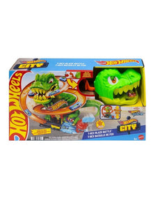 Hot Wheels City T Rex Blaze Battle Playset