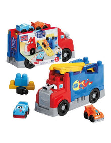 First Builders Build And Race Rig Toy Blocks
