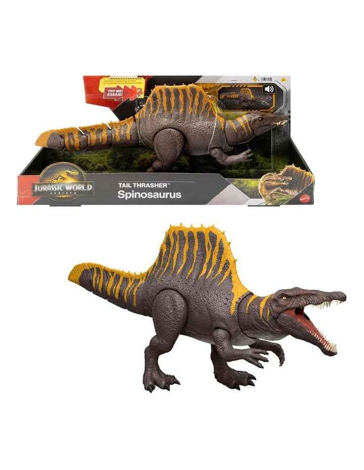 Jurassic World Rebirth Tail Thrasher Spinosaurus Figure