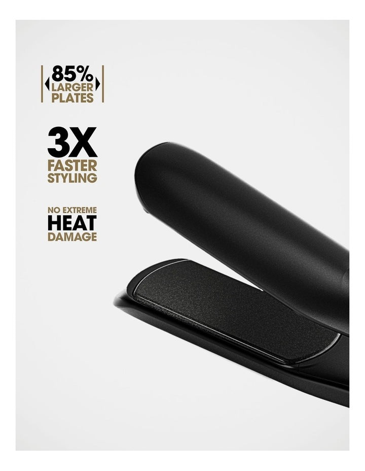 Chronos Max Wide-Plate Hair Straightener in Black