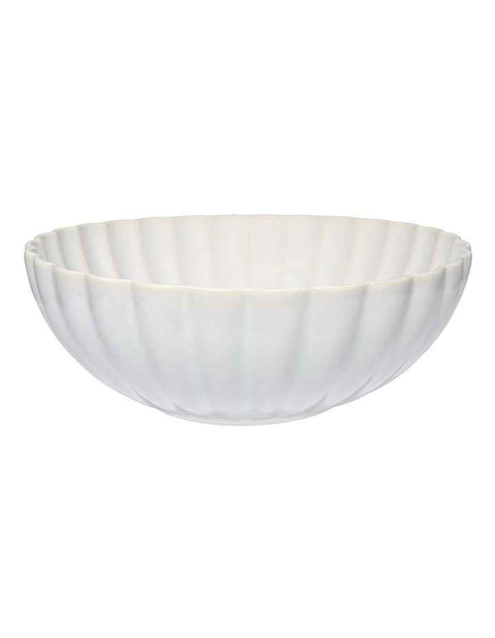 Solare Round Serving Bowl 22x8cm in Cream