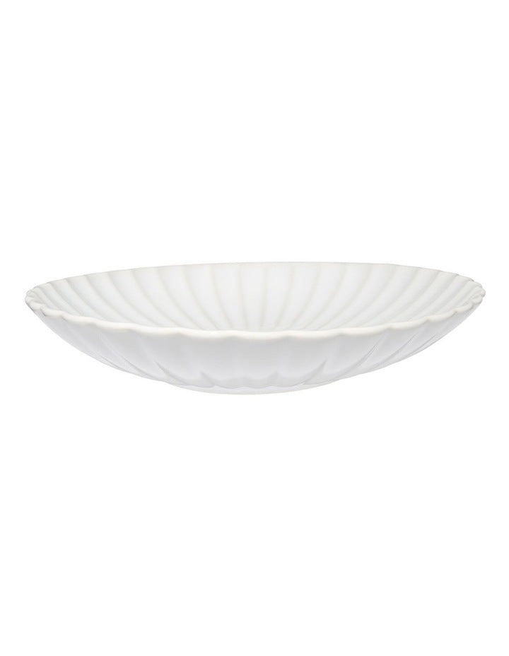 Solare Round Serving Bowl 30x5.5cm in Cream
