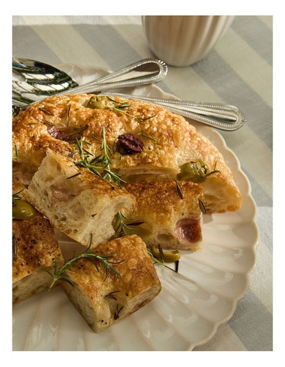 Solare Round Platter 33cm in Cream