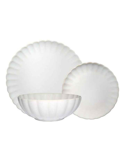 Solare Dinner Set Gift Boxed 12 Piece in Cream