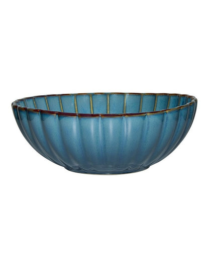 Solare Round Serving Bowl 22x8cm in Azure