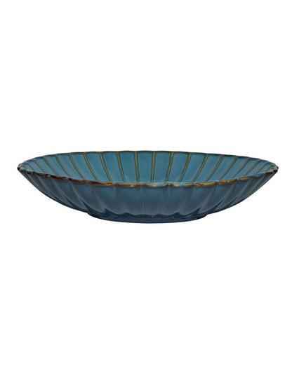 Solare Round Serving Bowl 30x5.5cm in Azure