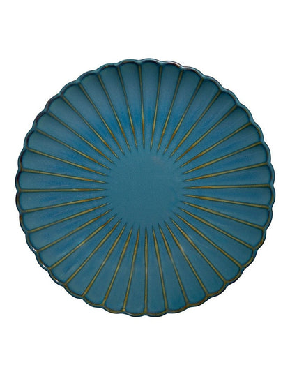 Solare Round Serving Bowl 30x5.5cm in Azure