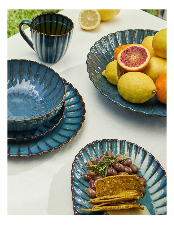 Solare Round Platter 33cm in Azure