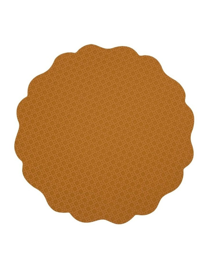 Banda Look Leather Placemat 38cm in Cafe