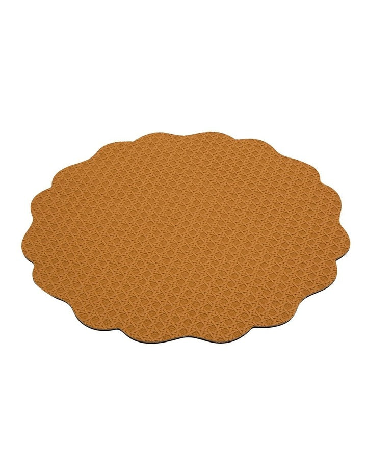 Banda Look Leather Placemat 38cm in Cafe