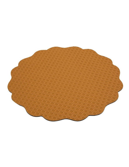 Banda Look Leather Placemat 38cm in Cafe